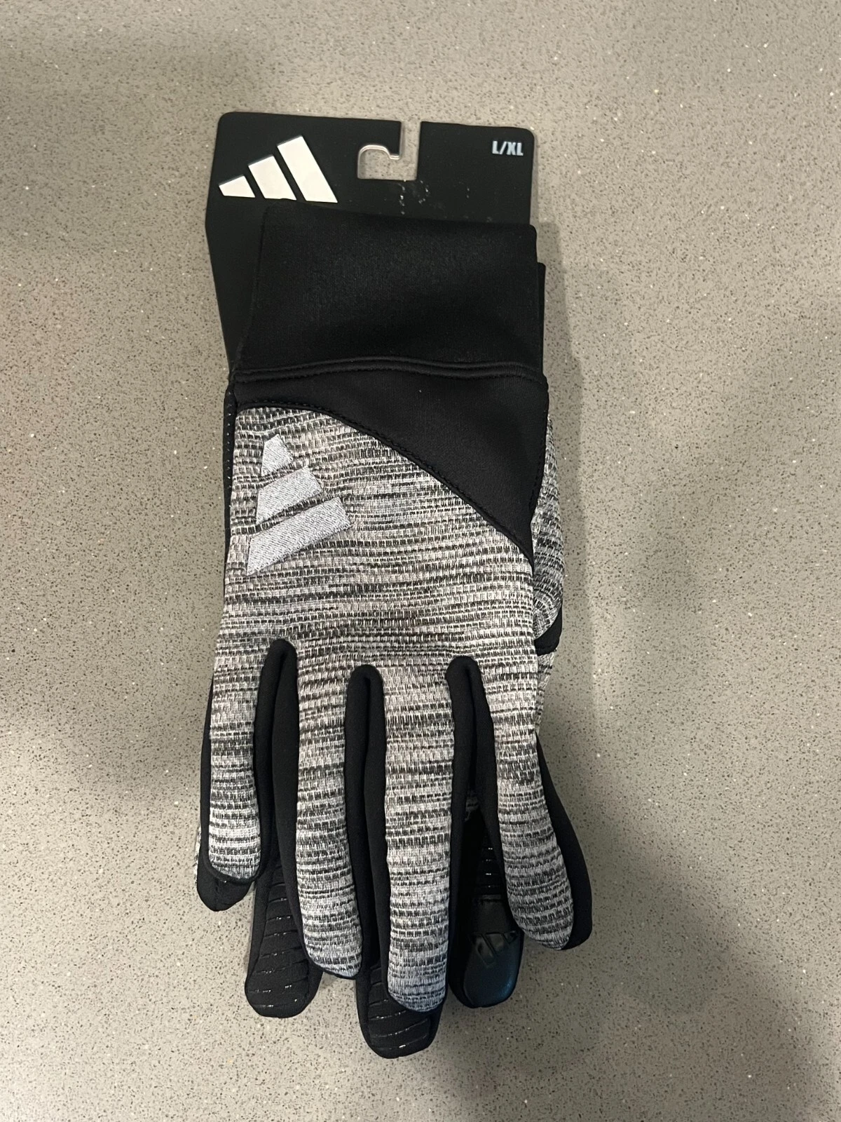 Adidas Warm COLD.RDY Running Comfort Touch Gloves Black Grey Men's Size L/XL New