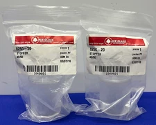 ACE GLASS 8250-20 HOLLOW FULL LENGTH GLASS STOPPER 45/50 JOINT - 1 LOT QTY 2