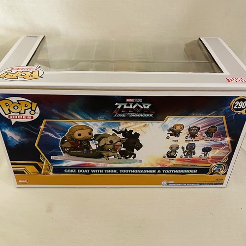 Funko Pop Rides Marvel Thor Goat Boat #290 con chorro de dientes Thor y molinillo de dientes - Imagen 5 de 6
