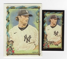 GERRIT COLE 2023 ALLEN & GINTER BASE & BLACK BORDER MINI 8 NEW YORK YANKEES