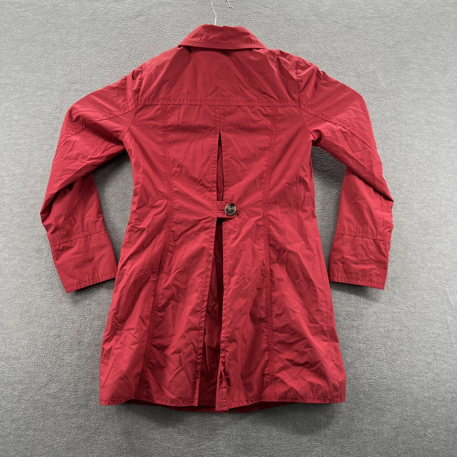 eddie bauer trench coat red Womens size XS Gem