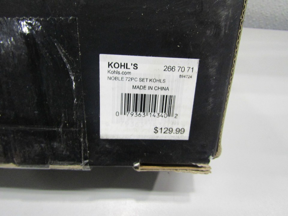 Oneida Noble 72Piece Flatware Set 894724 eBay