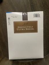 VTG Hanes Absolutely Ultra Sheer Pantyhose 707 Barely There Control Size B