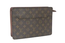 Louis Vuitton Pochette Homme Monogram Brown Second Bag Clutch Bag Purse France
