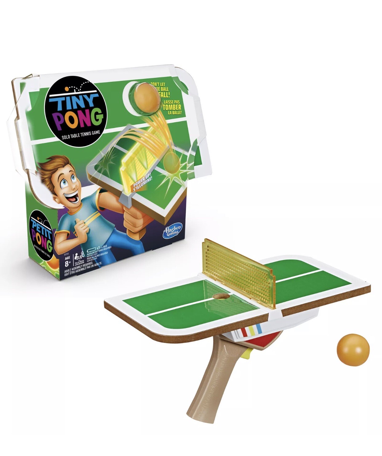 Hasbro 1100 Tiny Pong Solo Table Tennis Kids Electronic Handheld Game For Sale Online Ebay
