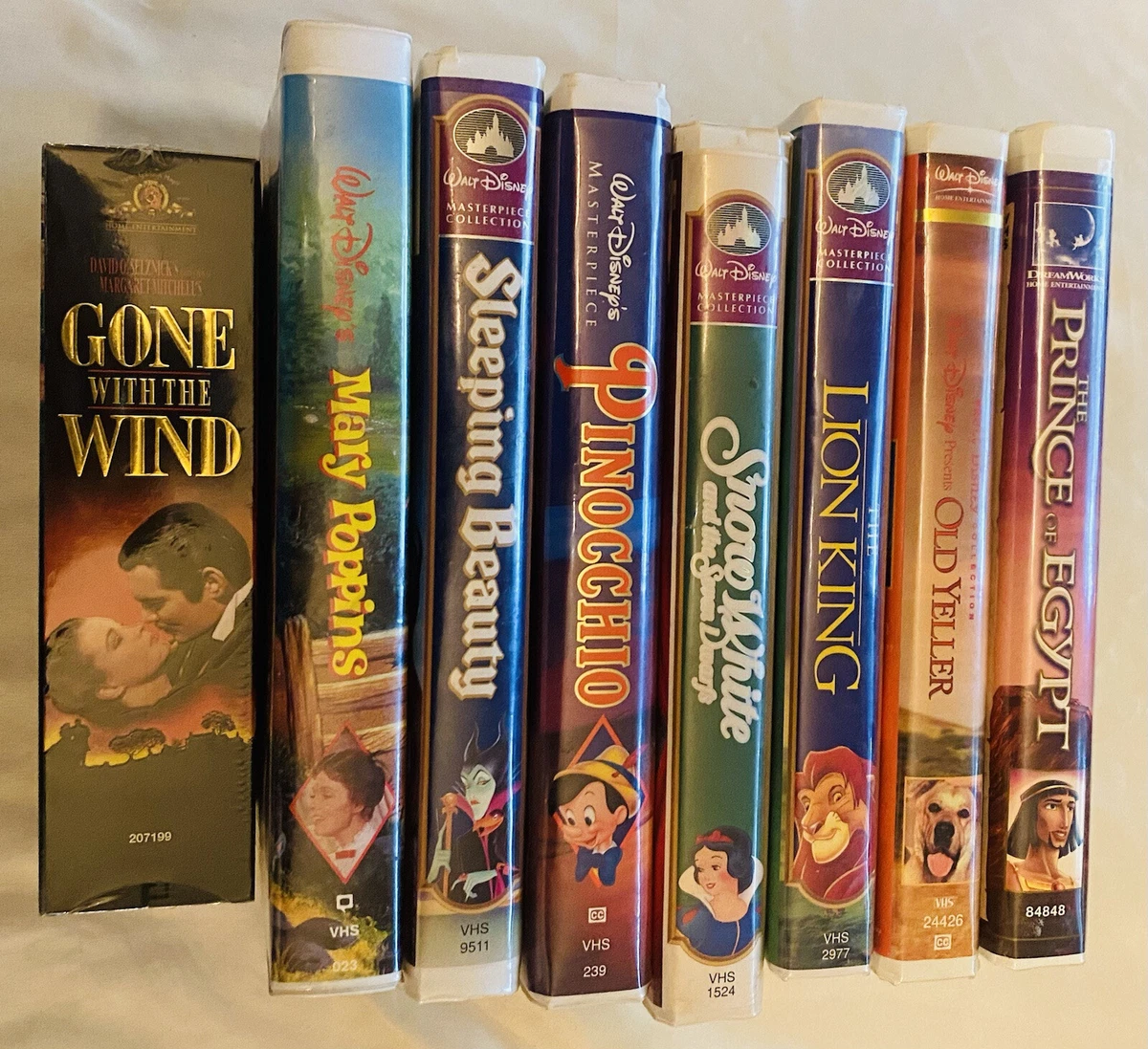 Selection of Disney VHS tapes