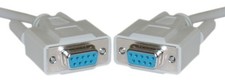 6ft DB9 pin Female F,FF Serial RS232 wired Straight Through Cable/Cord/Wire SHd