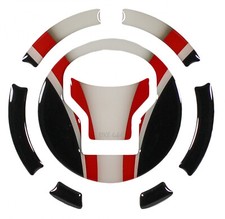 Tappo serbatoio moto compatibile con Honda CB750 Hornet bianco strisce