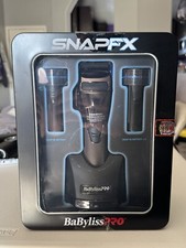 BabylissPro Snap FX Black Clipper with Dual Battery System FX8010D New