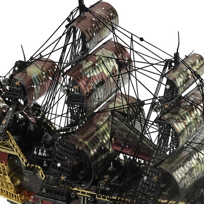 Piececool Queen Anne's Revenge – Puzzle 3D Métal De Bateau Pirate, 439 Pièces En Acier Inoxydable, Maquette Pour Adultes