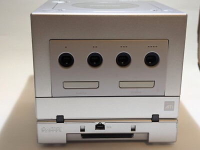 Nintendo GameCube Silver Console With Gameboy Player(No Disc