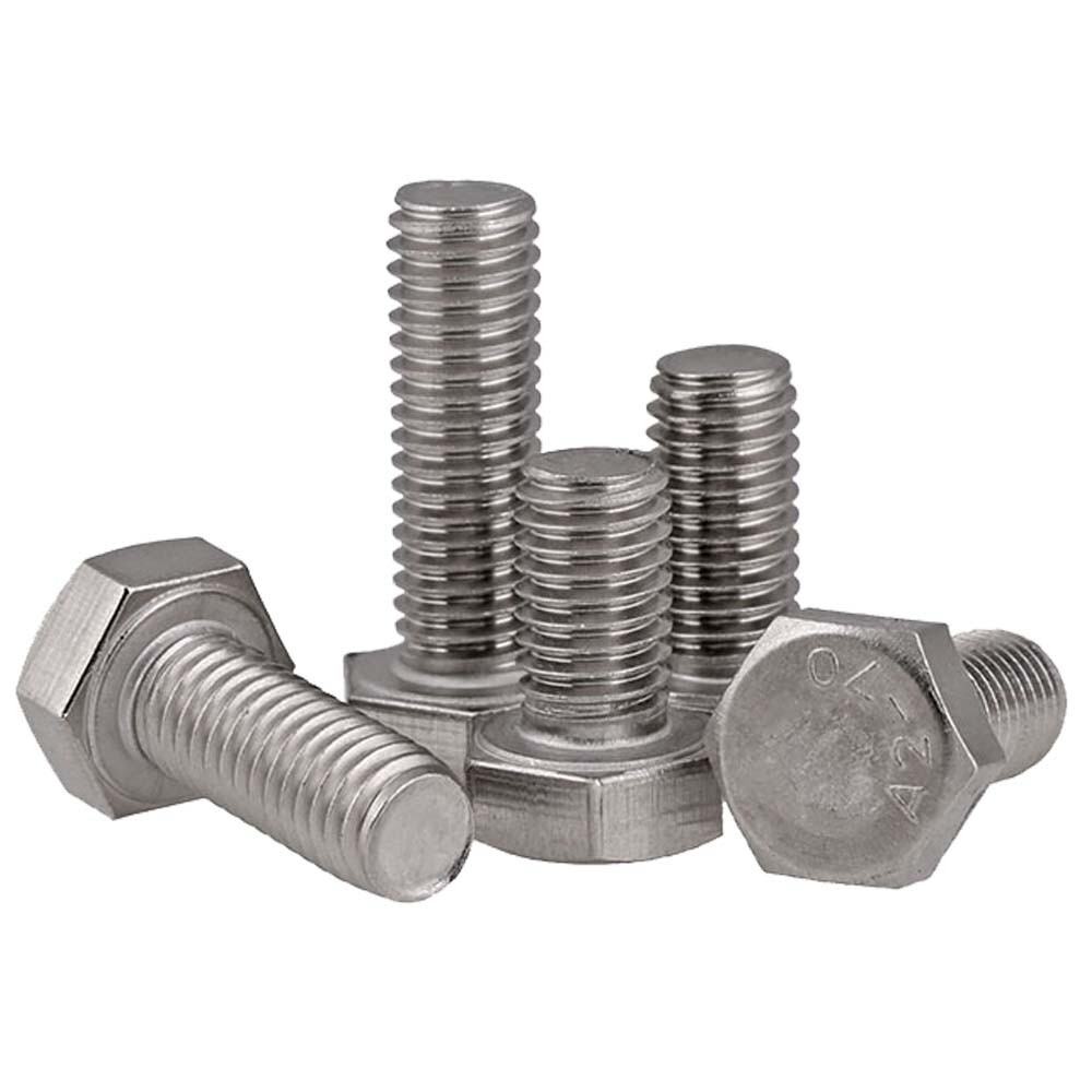 M8 x 1.25 Stainless Steel Hex Head Bolts Full Thread Hex Cap