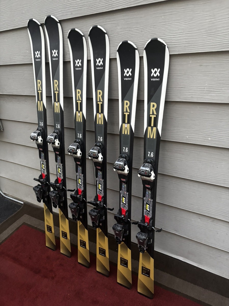 Volkl RTM 7.6 Skis w/ Marker FDT 10 Grip Walk Bindings Great