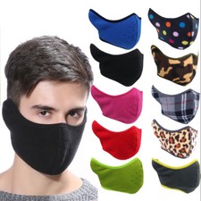 Tactical Thermal Fleece Windproof Half Face Cover Motorcycle Ear Muff US STOCK