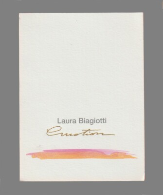 Werbekarte - Advertising Card - Emotion von Laura Biagiotti 