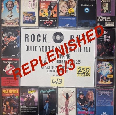 $1 & UP SOUNDTRACKS BUILD YOUR LOT METAL  R&B CASSETTE TAPES BUY $25 FREE SHIP