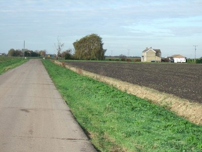 Photo A2 Road heading to Tick Fen Chapel Head Taken near the junction of c2010