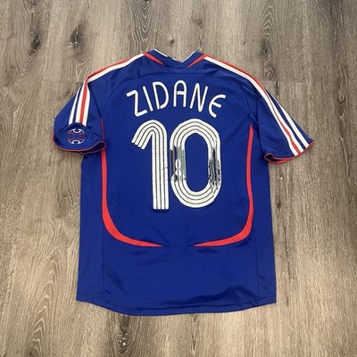 Zinedine Zidane France 2006-2008 World Cup Adidas Jersey Size
