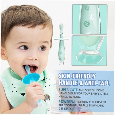 2 Stück Kisdream BPA-frei Silikon-Zahnbürsten Für Kleinkinder Von 2 M Bis 5 J