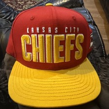 Vintage 90s Kansas City Chiefs Snapback Hat Red Team NFL Youth Cap