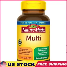 Immune Support Multivitamins W/ Vitamin C D3 A E Iron 130 Tablets Gluten Free US