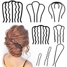 8 Piece Hair Side Combs U Hair Pins Hair Fork Clip Hair Stick for Updo Bun, U Sh