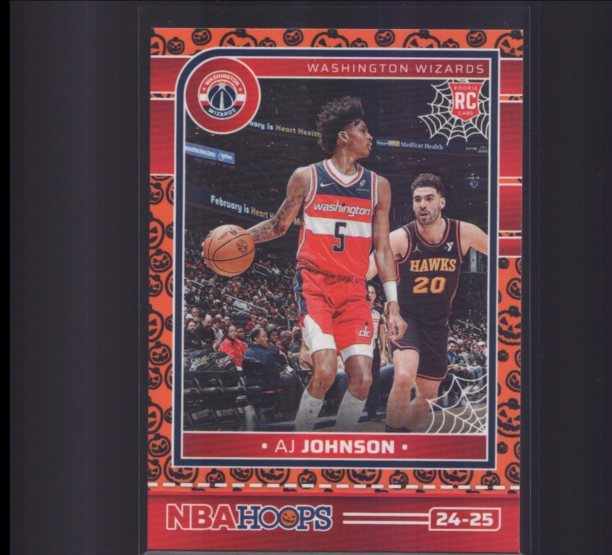 2024-25 Panini Haunted Hoops - AJ Johnson #242 Pumpkins (RC)