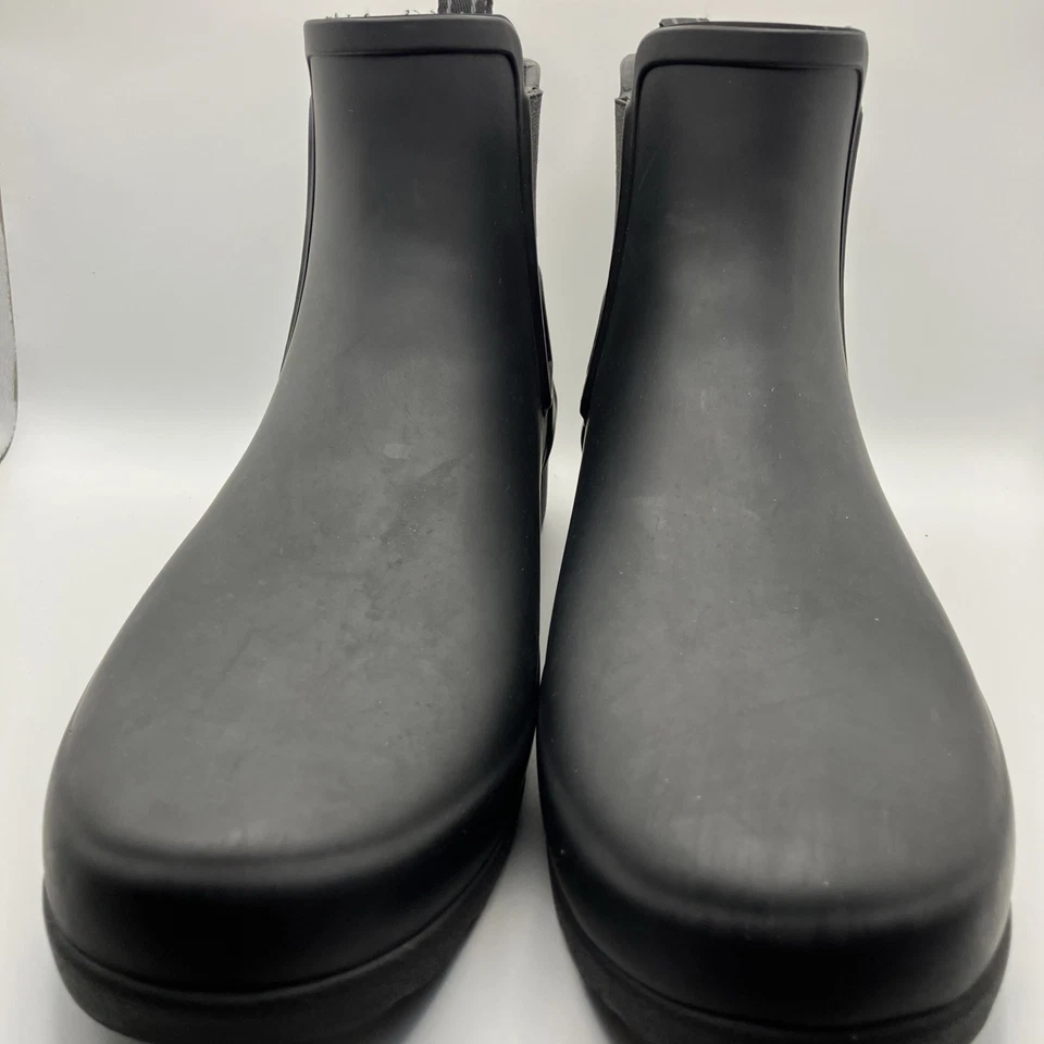 Hunter WFS2006RMA-BLK Chelsea Bota de Lluvia para Mujer, Talla US 9 - Negra Foto 3 de 4