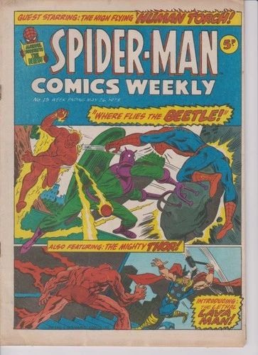 Spider-Man Comics Weekly #15 May 1973 - Marvel UK Bronze age vintage comic
