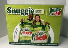 New Mountain Dew Snuggie Super-Soft Fleece Blanket With Sleeves 71"x54"