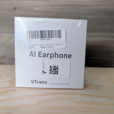 AI Earphones VTrans Language Translation Earbuds 150 Language Translations NEW