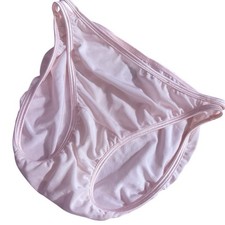 Vintage Vanity Fair Pink Bikini Panties with Double Band Detail, Size 7, M, NWOT