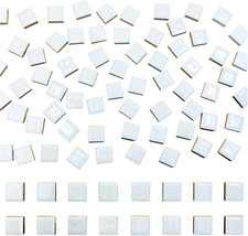 100 Pieces Ceramic Mosaic Tiles 3/5" Square Shapes Mosaic Ceramic Pieces Stained