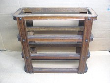 Antique Singer Treadle Sewing Machine Cabinet Table Wood  3 Drawer Frame Stack