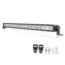20 Inch LED Light Bar Single Row Off Road Lights 200W Spot Flood Combo 20 inch