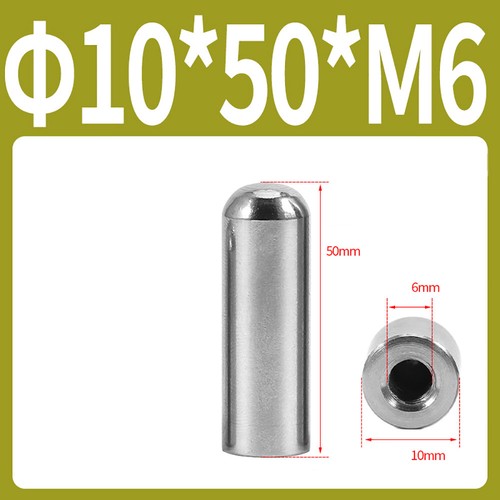 3-16mm Female Thread Round Head Cylindrical Pins Locating Pin A2 Stainless Steel - Picture 131 of 170