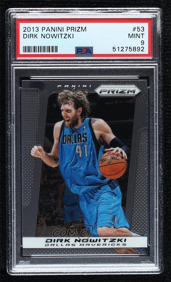 2013-14 Panini Prizm Dirk Nowitzki #53 PSA 9 MINT HOF 6ns