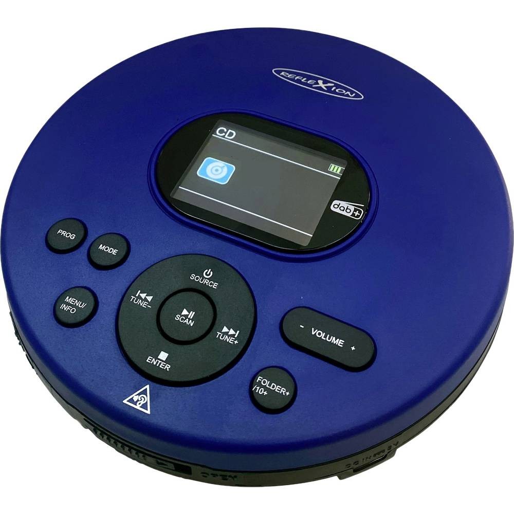 Lecteur CD portable bleu Reflexion pour écouter vos anciens disques sans ordinateur