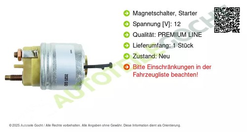 Magnetschalter Starter Anlasser für Renault Laguna I 96-06 As-Pl Ss3035(Valeo) - Afbeelding 9 van 9
