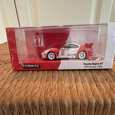 Tarmac Works 1:64 Diecast Toyota Supra GT #37 BPR Zhuhai 1995 With Case