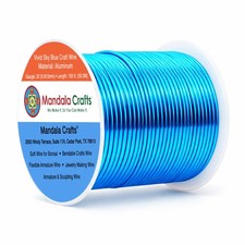 20 Gauge Anodized Aluminum Craft Wire for Jewelry Making 100 FT Colored Flex...