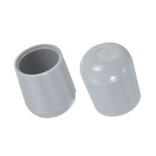 3/4" Round Non-Slip Furniture Pads Plastic Anti-Slip for Floors Grey 16Pcs