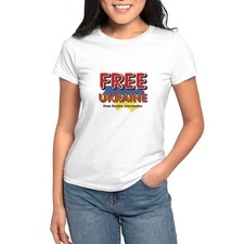 CafePress Free Ukraine Women's Classic T Shirt Women's T-Shirt 1216335777