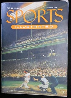 1954 Sports Illustrated First Issue with Topps Baseball Card Sheet Intact