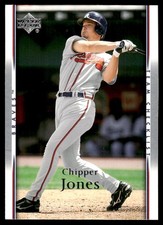 Chipper Jones 2007 Upper Deck #556 Atlanta Braves FREE SHIPPING AutographDen