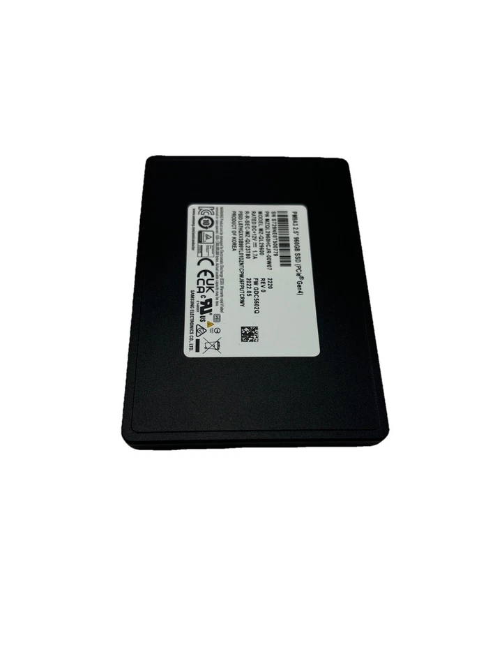 Samsung MZ-QL29600 PM9A3 960GB PCIe GEN4 NVME U.2 2.5" SSD - Image 3 of 3