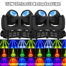 10x 150W 18Prism RGBW Stage Light LED Spot Moving Head DMX Disco DJ GOBO Light