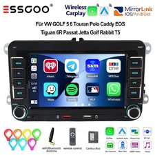 Carplay Für VW Golf 5 6 Plus Touran Caddy Jetta Autoradio Android Auto BT SWC FM
