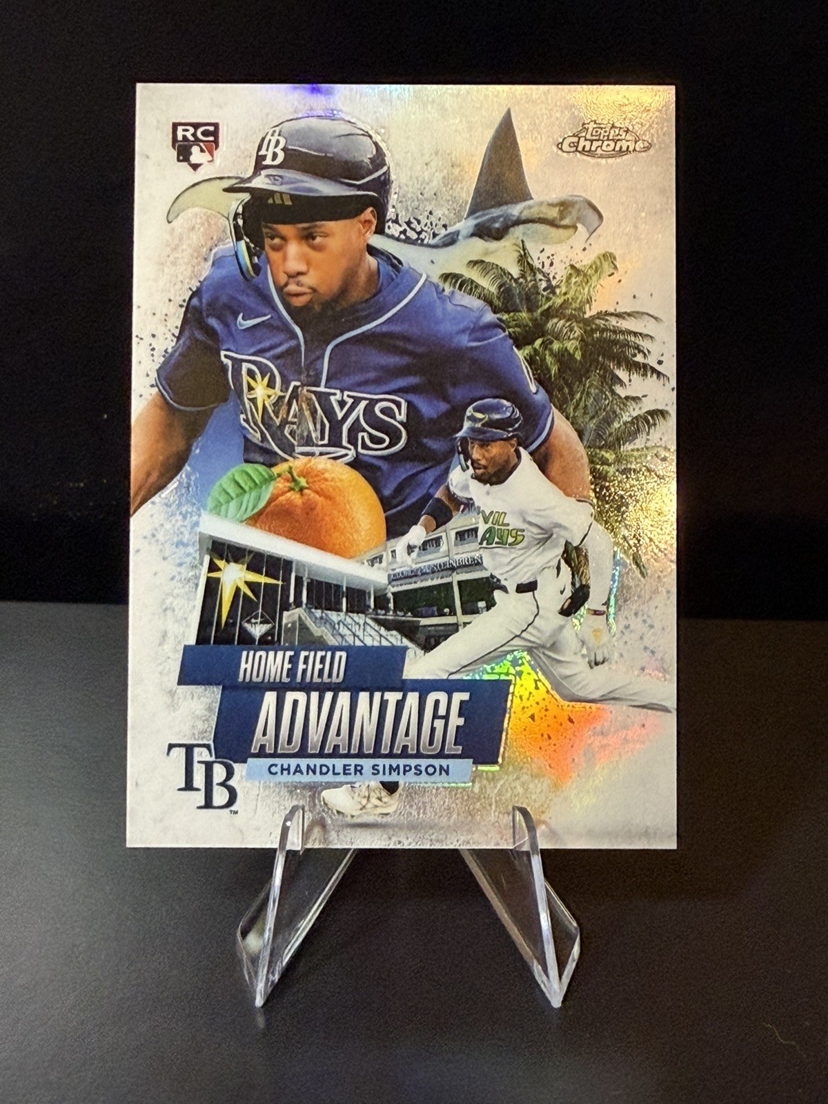 2025 Topps Chrome Update Chandler Simpson Home Field Advantage RC-Case Hit SSP