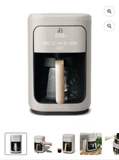 Beautiful 14Cup Programmable Drip Coffee Maker w/Touch-Activated Display Porcini